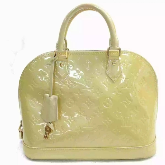 Louis Vuitton Handbags - SOLD Louis Vuitton Hand Bag Alma PM Yellows Vernis